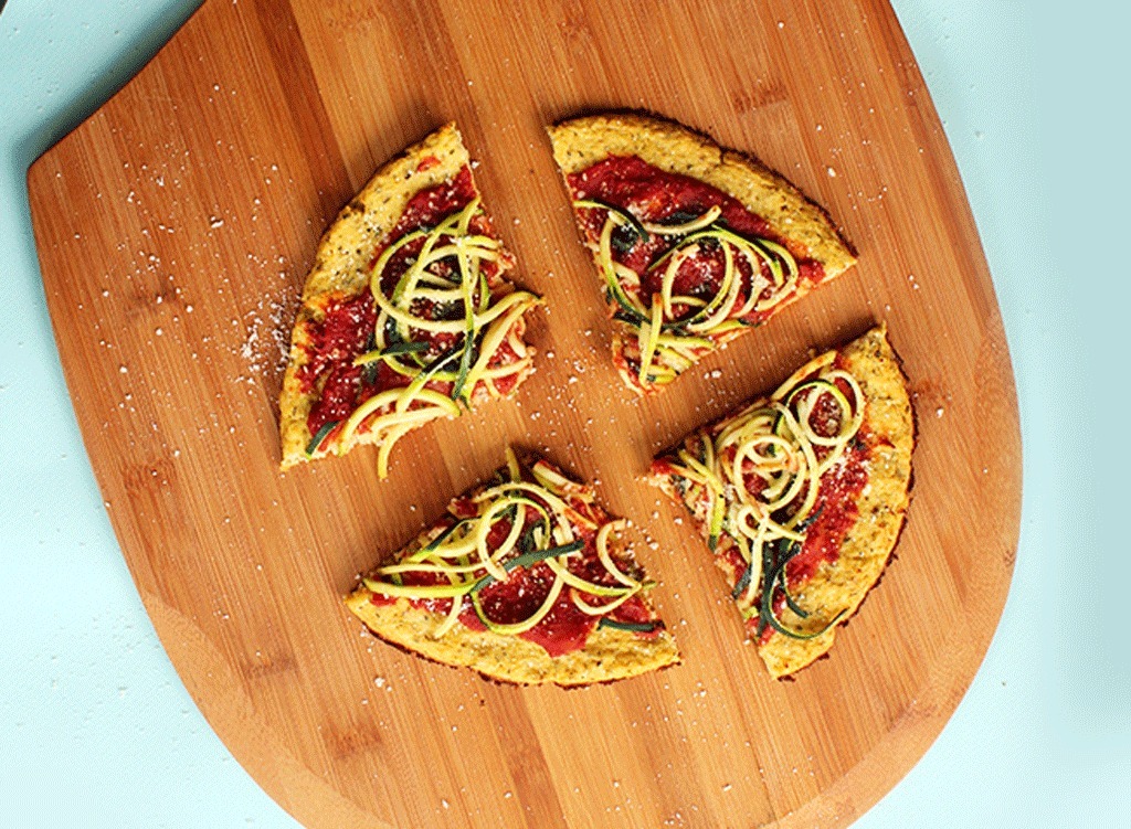 zucchini spaghetti pizza