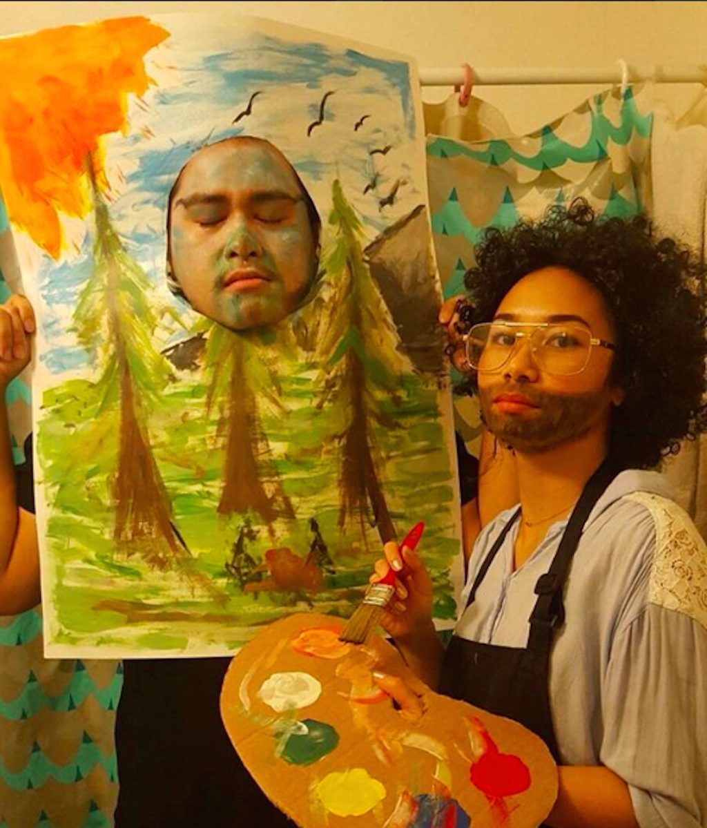 couples' costume bob ross