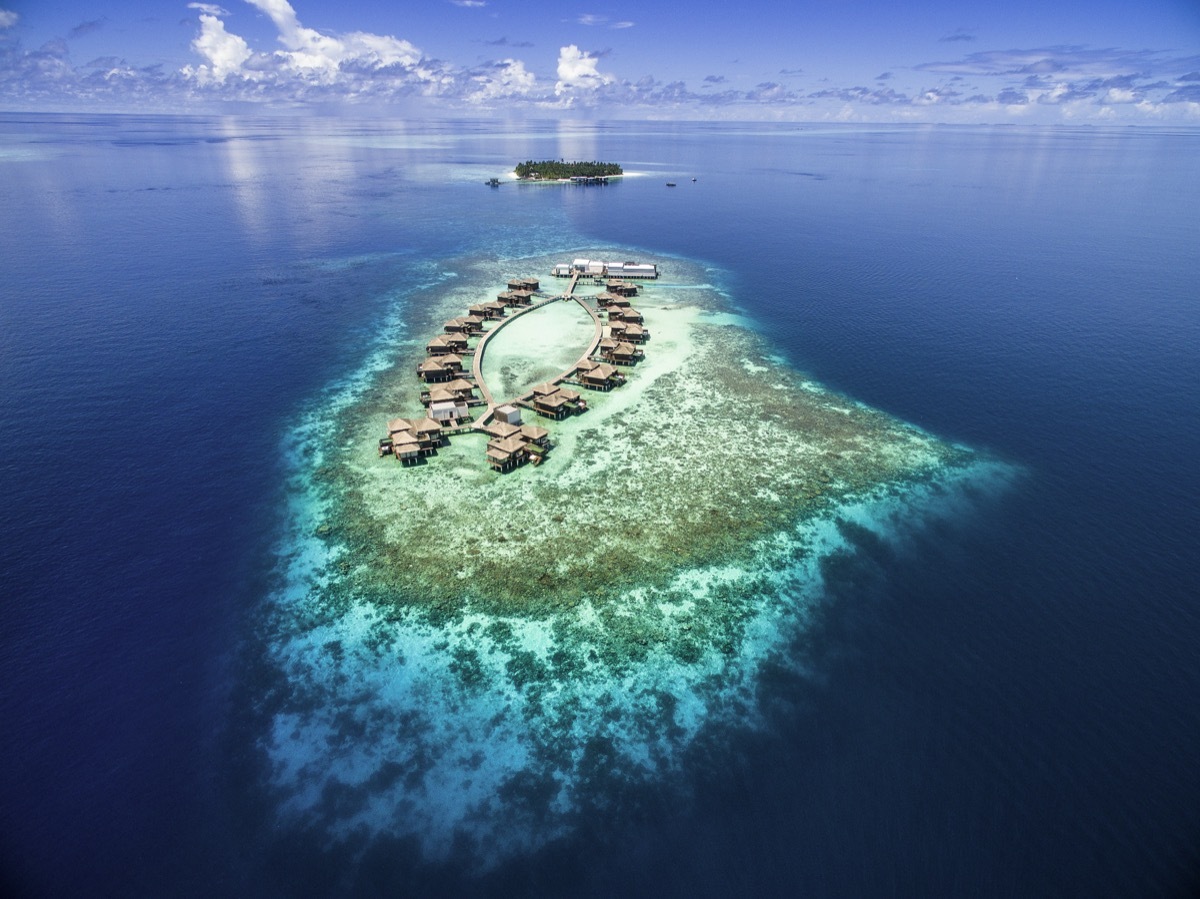 aerial view of Raffles Maldives Meradhoo