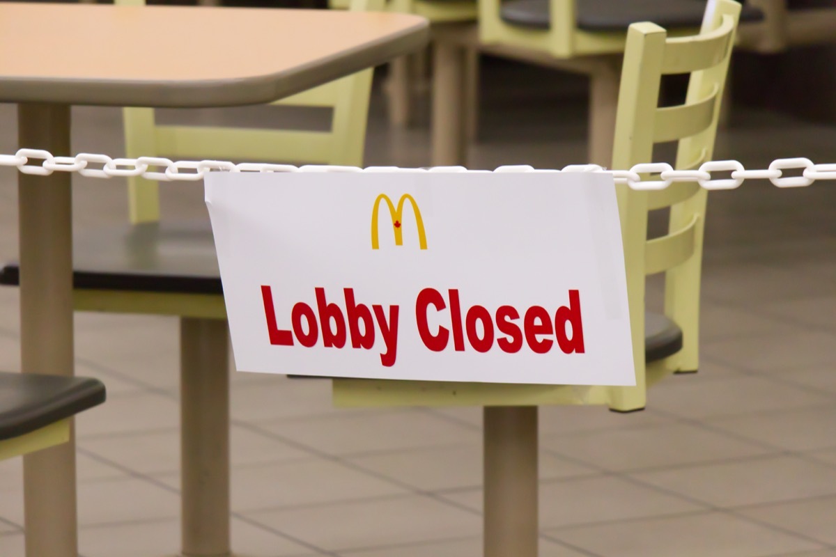 closed mcdonald's inside walmart