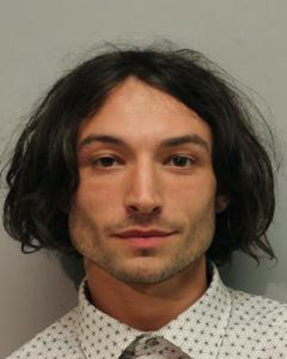 Ezra Miller booking photo