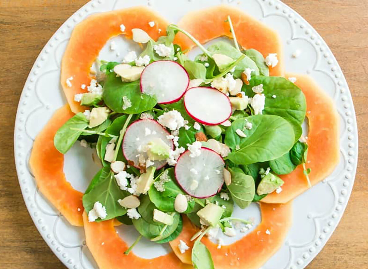 papaya and watercress salad