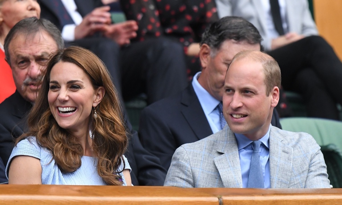 Prince William and Kate Middleton at the Wimbledon Championship in 2019