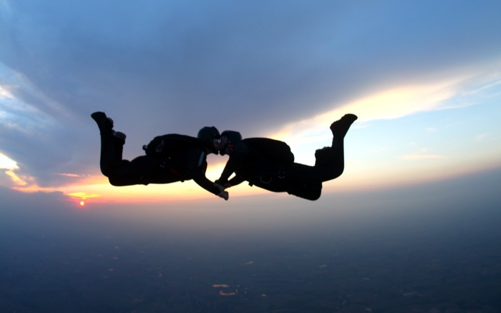 skydiving New Year's Resolutions