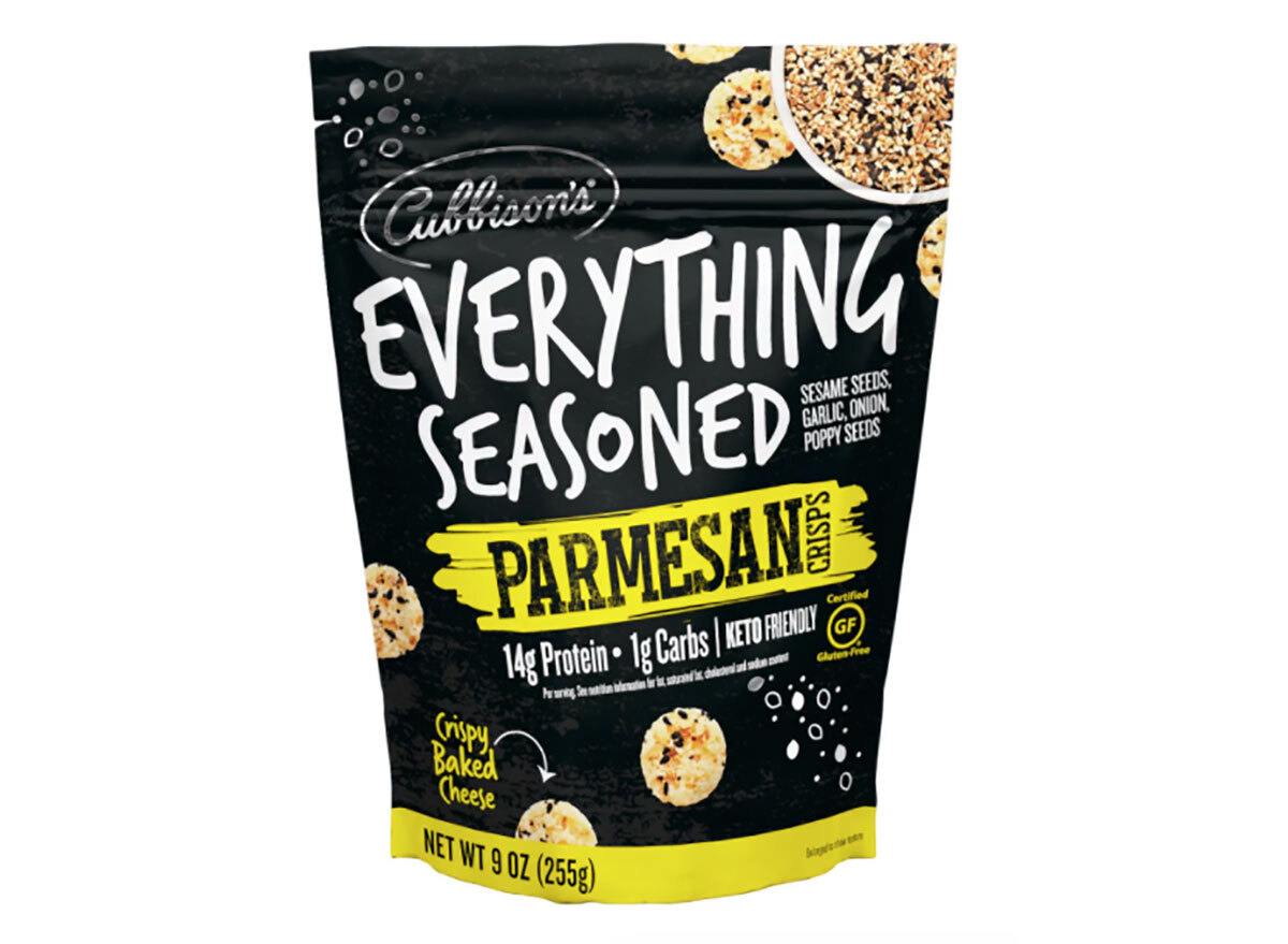 bag of cubbisons everything seasoned parmesan crisps