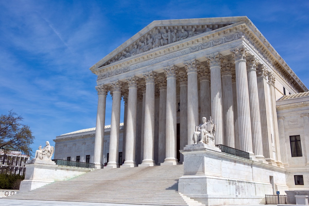 state supreme court viewed from the front