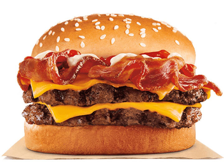 Burger king bacon king jr sandwich