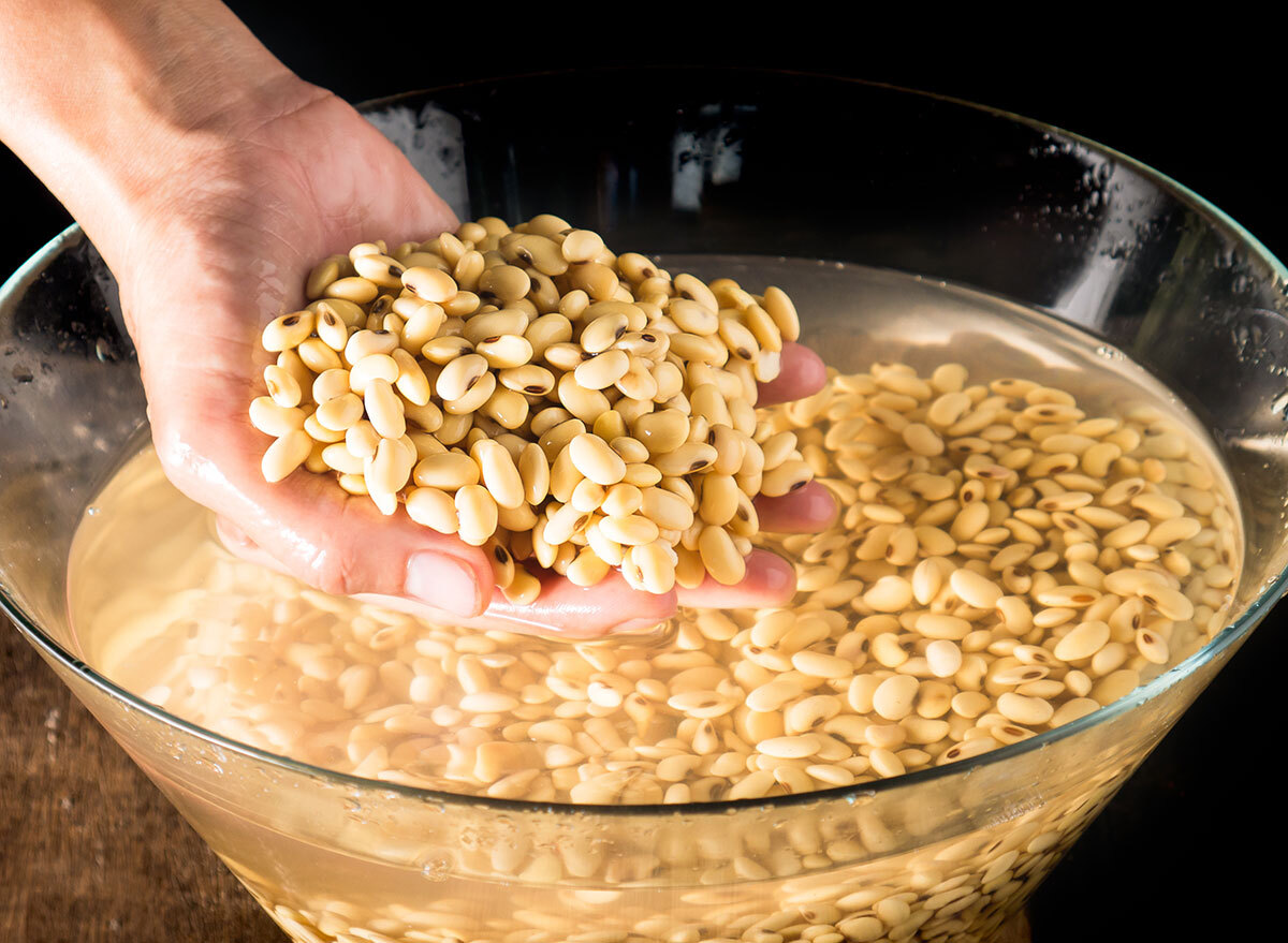 soaking beans