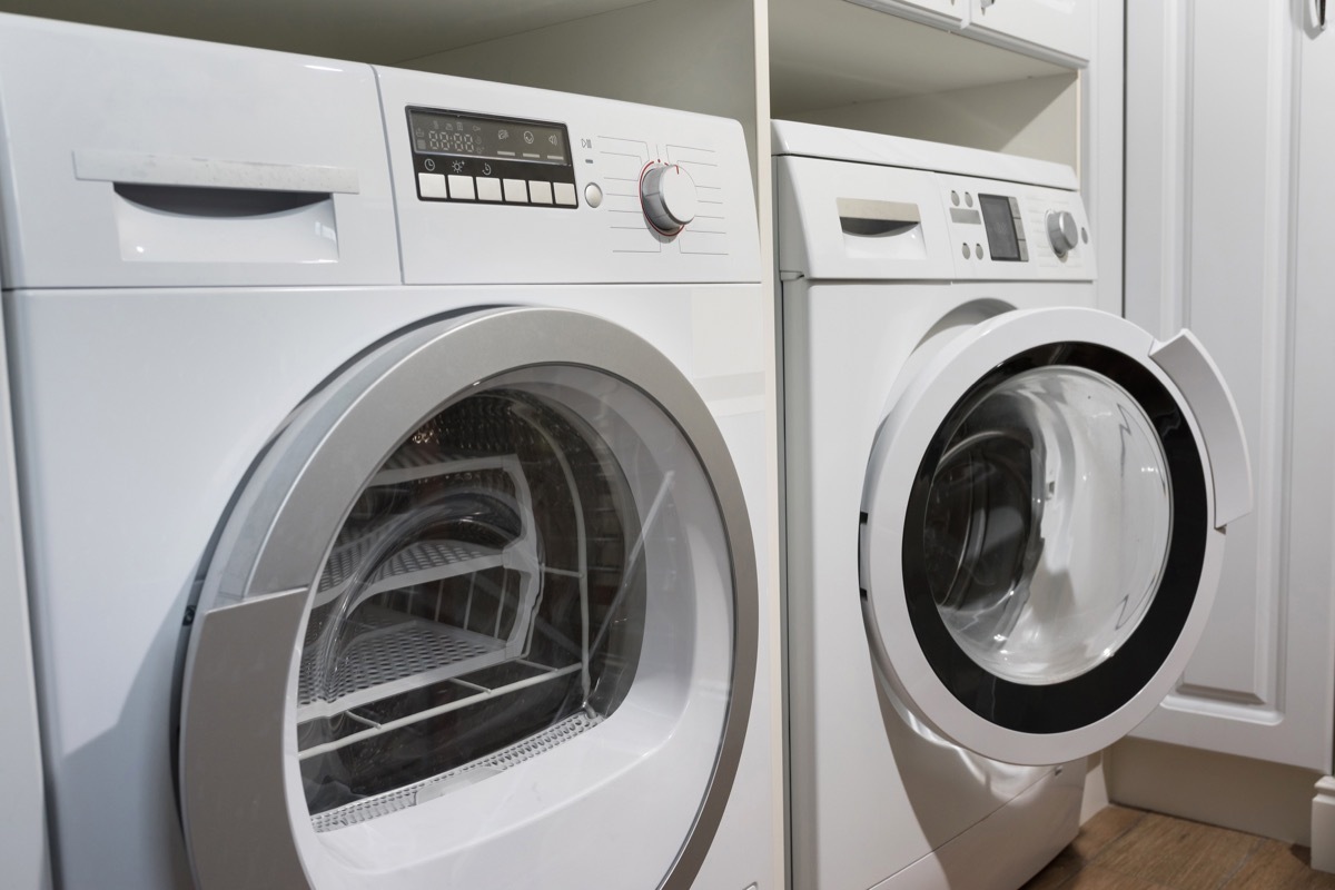 Washing machines, dryer and other domestic appliance equipment in the house