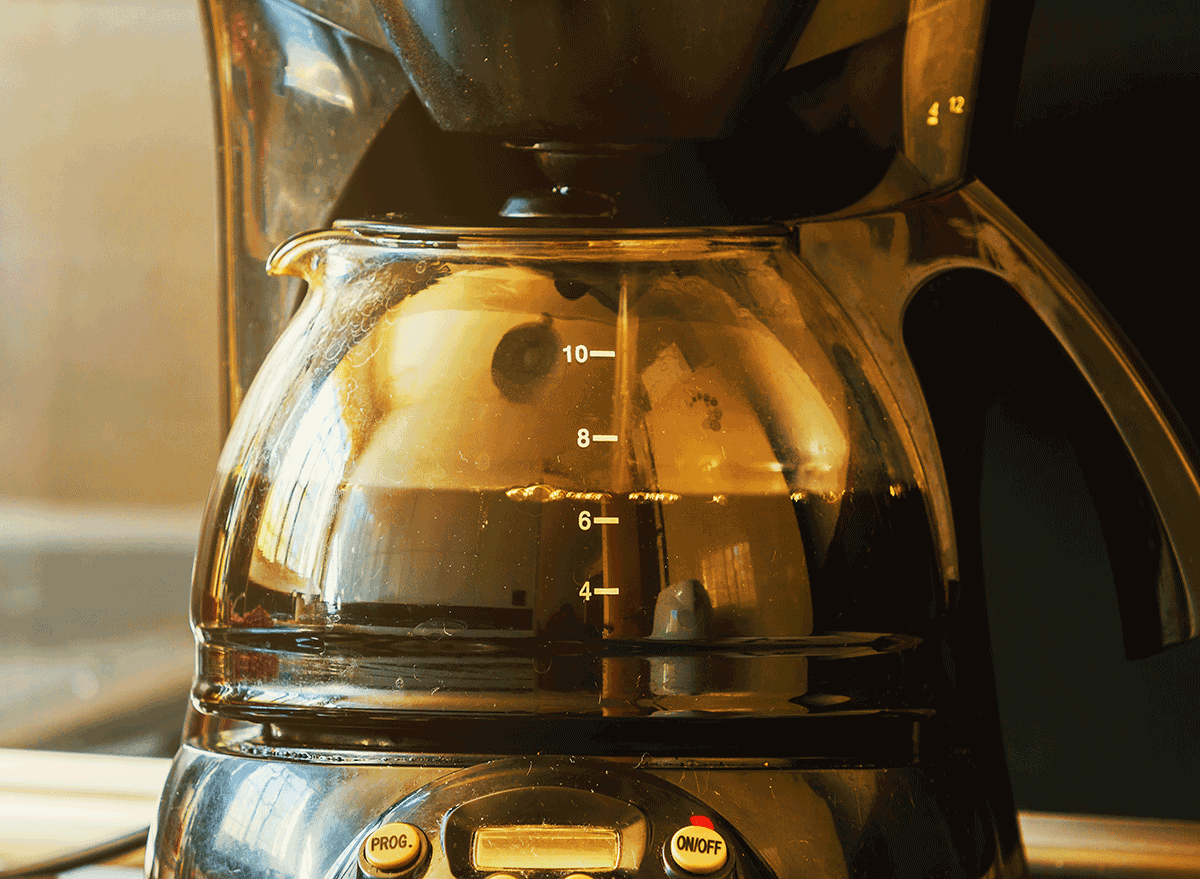 coffee maker closeup