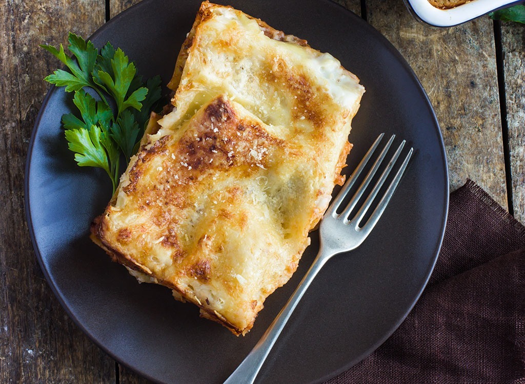 turkey green lentil lasagna