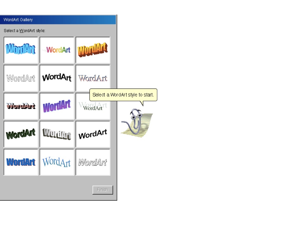 Clippy Microsoft Assistant, 90s things