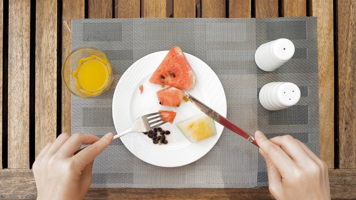 Watermelon on a plate