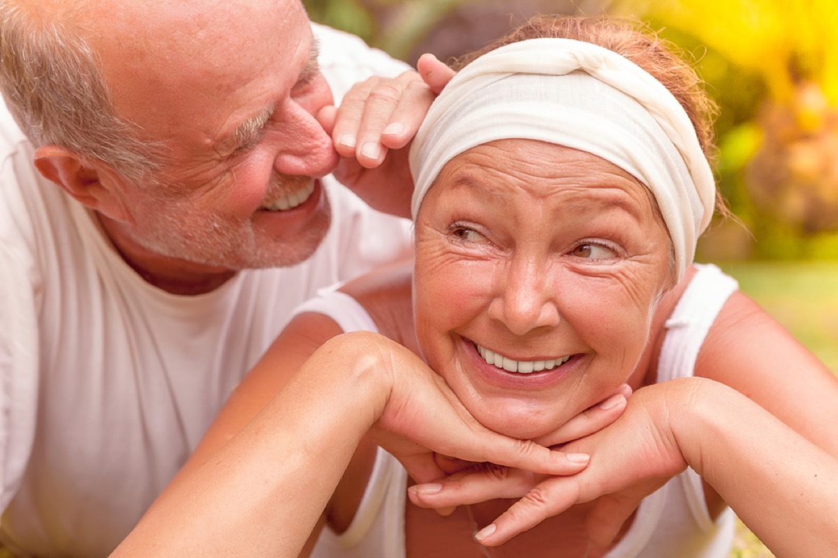 man telling wife secret, better wife after 40