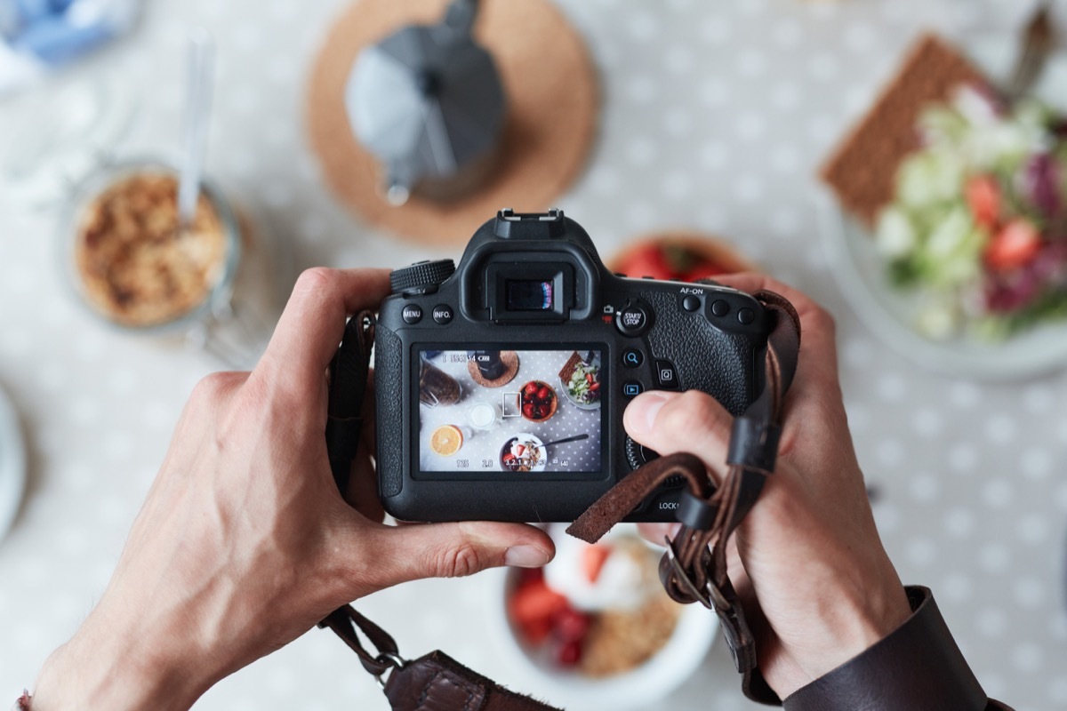 Photographer Taking a Picture of Food Unique College Courses