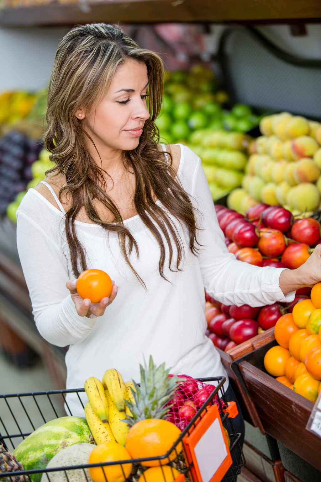 Woman Buying Produce