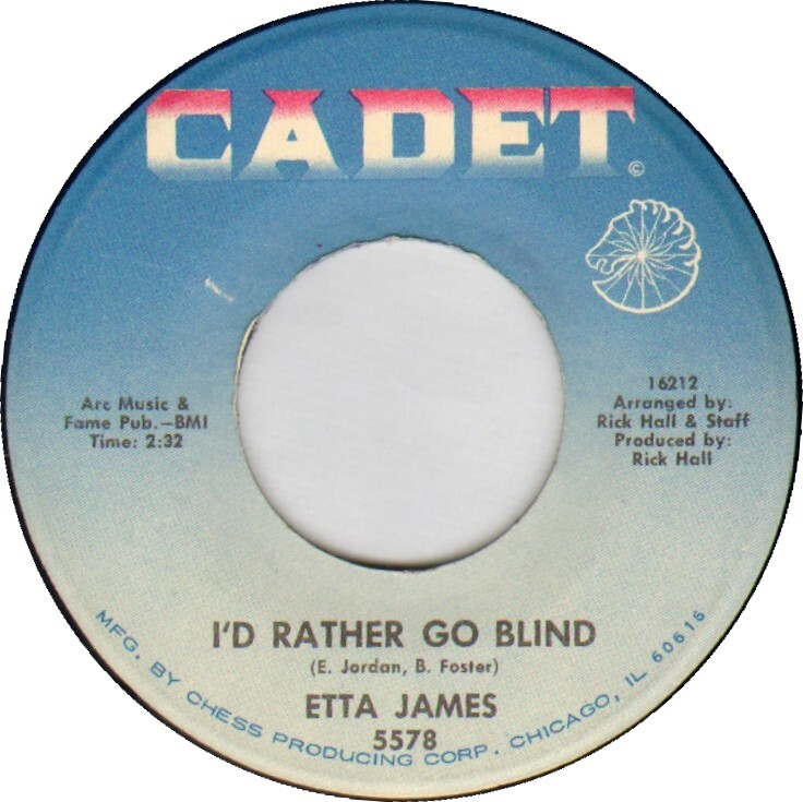 etta james i'd rather go blind record cover