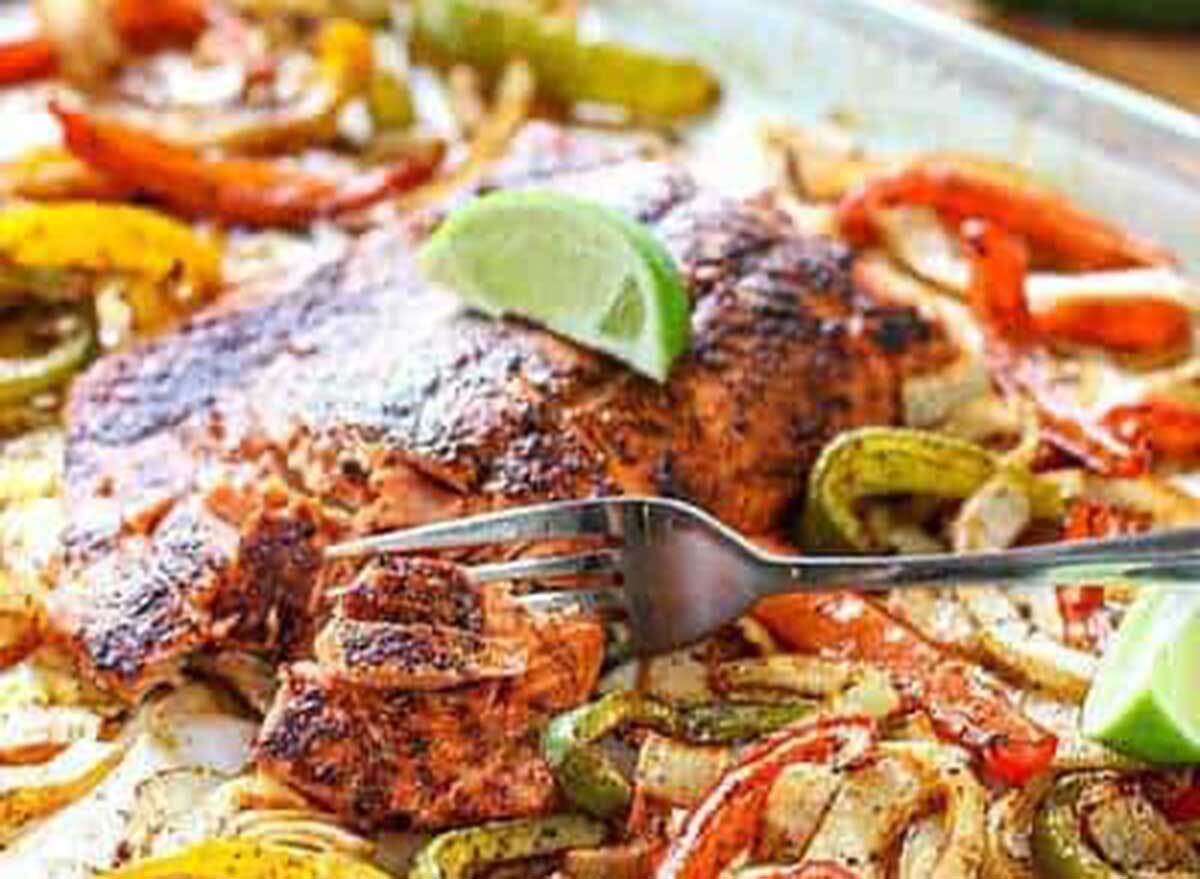 salmon fajitas