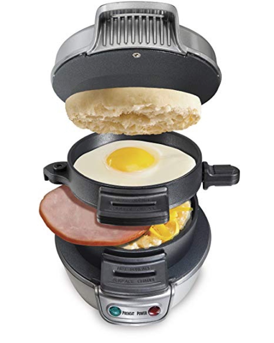 breakfast sandwich in all in one grill