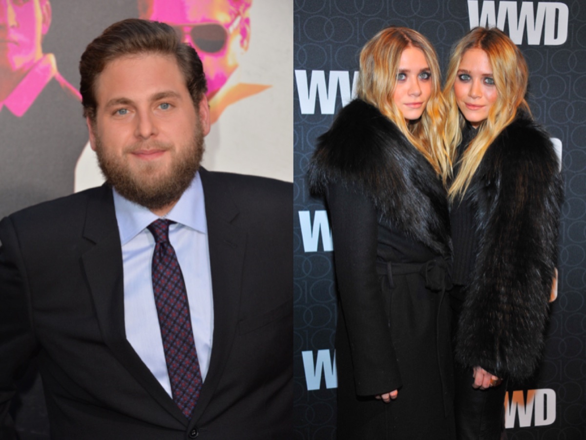 Jonah Hill and Mary-Kate and Ashley Olsen