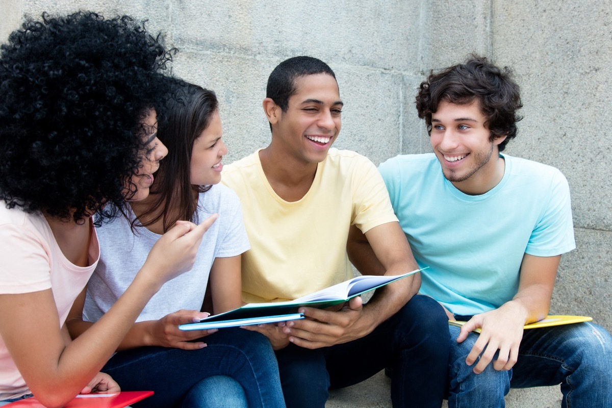 A Group of College Students Ways College is Different