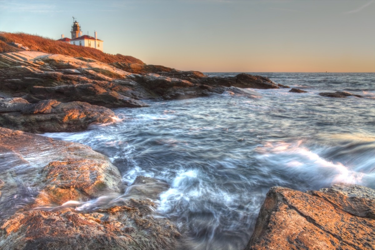 Beavertail Lighthouse in jamestown rhode island