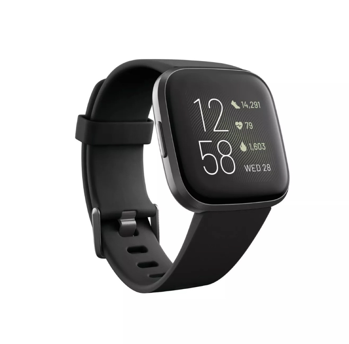 fitbit versa 2 black smartwatch