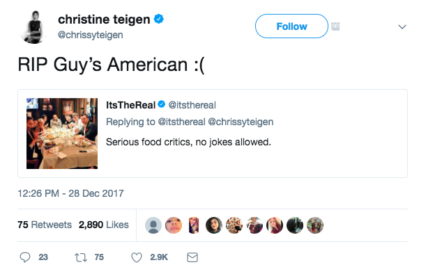 Chrissy Teigen Tweets